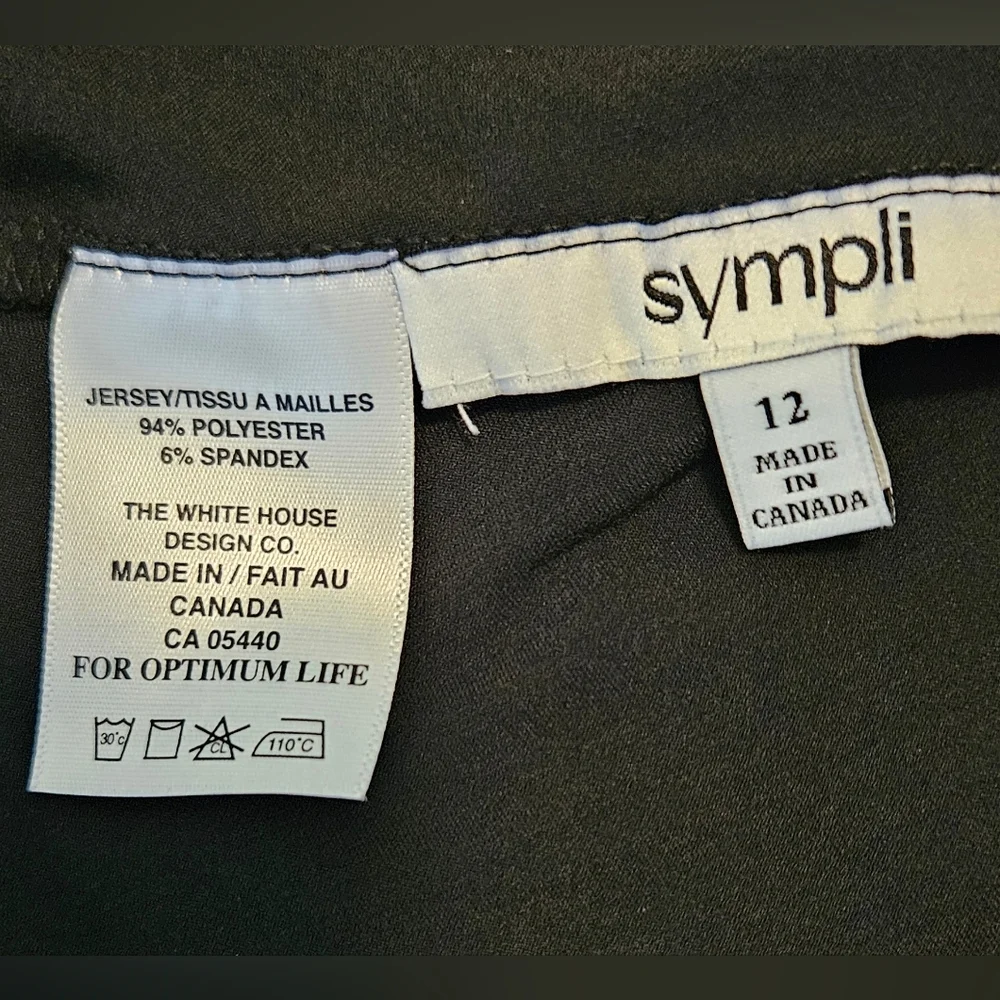 Sympli Black REVERSIBLE Drama Dress, Lagenlook. - Picture 10 of 10